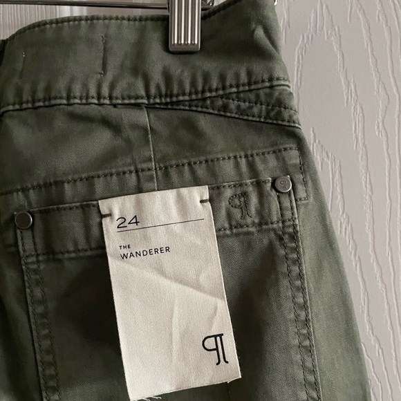 Anthropologie X Pilcro The Wanderer Mid-Rise Relaxed-Leg Pants Military Green - Picture 7 of 11